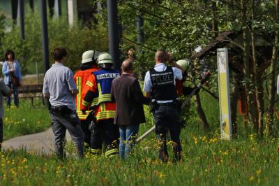 Winnenden: Brandeinsatz im Winnender Klinikum - Insektenhotel brennt aus